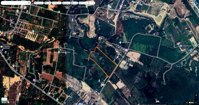 Land for sale Kaeng Khoi Saraburi : Land with vacation house near Saraburi/ Nakorn Nayok next to the small canal with KhaoYai view