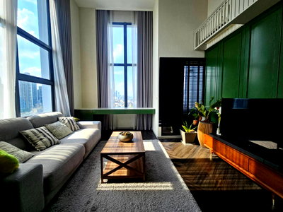 คอนโดให้เช่า : ใช้เช่าคอนโดพร้อมอยู่ Siamese Sukhumvit48 ห้อง Duplex ห้องมุม มีวิวสองทิศ