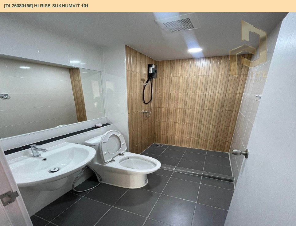 รูป DL26080155 ให้เช่าคอนโด ไฮ ไรส์ สุขุมวิท 101 (HI Rise Sukhumvit 101) ใกล้ - พร้อมเข้าอยู่ โทรด่วน 0638692663 LineID @952jdxxk - รูปที่ 6/6