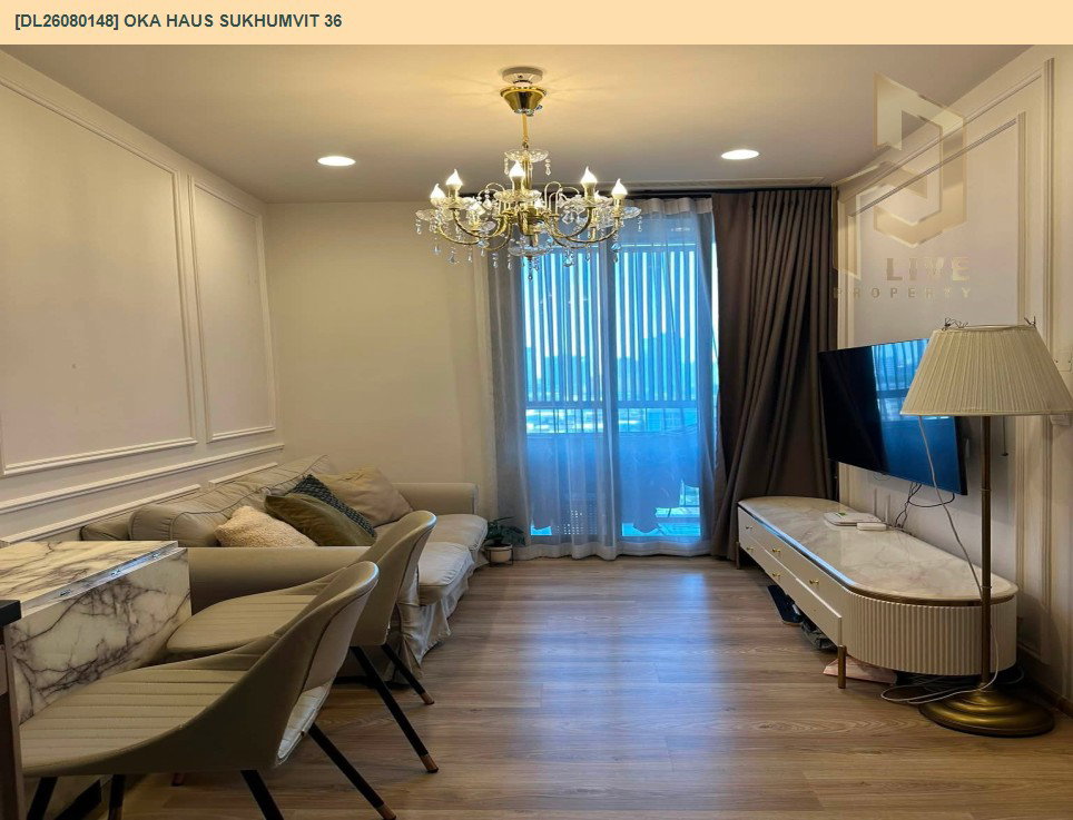 รูป DL26080148 ให้เช่าคอนโด โอกะ เฮาส์ สุขุมวิท 36 (OKA HAUS Sukhumvit 36) ใกล้ BTS ทองหล่อ พร้อมเข้าอยู่ โทรด่วน 0638692663 LineID @952jdxxk - รูปที่ 3/5