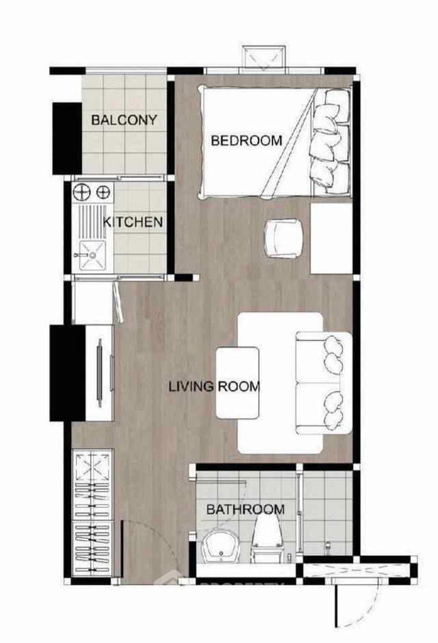 picture 15th-Floor 1-BR Regent Home Bangna Near BTS Bang Na (ID 3146786) - 13/13