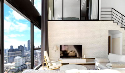 คอนโดให้เช่า : LTHC16023 - Duplex Condo for Rent Silom | The Lofts Silom | Near BTS Surasak | 95K/Month | คอนโดดูเพล็กซ์ให้เช่า เดอะ ลอฟท์ สีลม