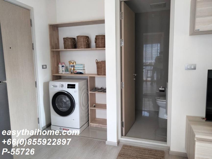 รูป P-55726 ให้เช่า  ริทึ่ม อโศก 2  | วิวเมือง | เฟอร์นิเจอร์ครบ | ใกล้ MRT พระราม 9 | พร้อมเข้าอยู่ 📞 Line ID: @easythaihome | 085-592-2897 - รูปที่ 6/18