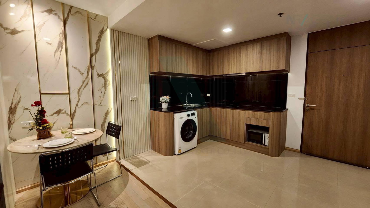 รูป ให้เช่าคอนโด โนเบิล รีมิกซ์ สุขุมวิท 36 อาคาร 1 ชั้น 12 1 ห้องนอน ขนาด 43 ตรม ใกล้ Makro Food Service ทองหล่อ 9 - รูปที่ 8/8