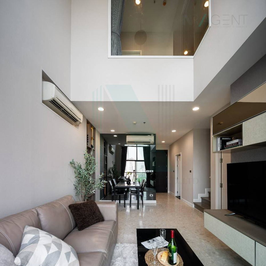 picture 🚩 For Rent Condo THE CREST SUKHUMVIT 34 Building 1, Floor 12,Duplex 2 bed room, Room size 98.00 sqm - 1/8
