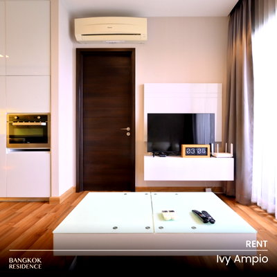 Condos for rent : Rental Condo 🌃 Ivy Ampio, 1BR 44 sq.m. 26K 💚 Beautiful Unit at the Best Price, Near MRT Thailand Cultural Centre 