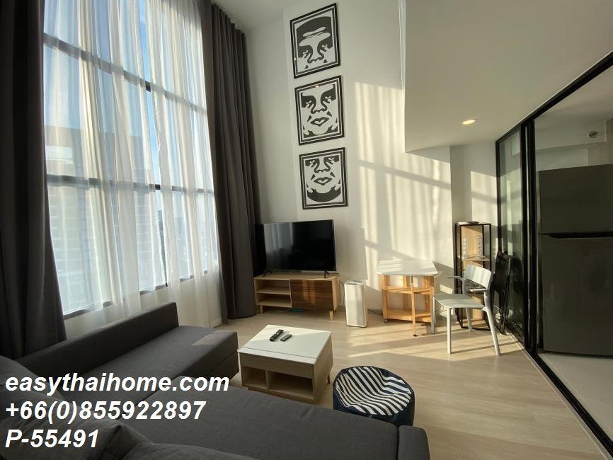 รูป P-55491 ให้เช่า ไนท์ บริดจ์ ไพร์ม สาทร  แบบ Duplex  | เฟอร์นิเจอร์ครบ | ใกล้ BTS ช่องนนทรี | พร้อมเข้าอยู่ 📞 Line ID: @easythaihome | 085-592-2897 - รูปที่ 6/12