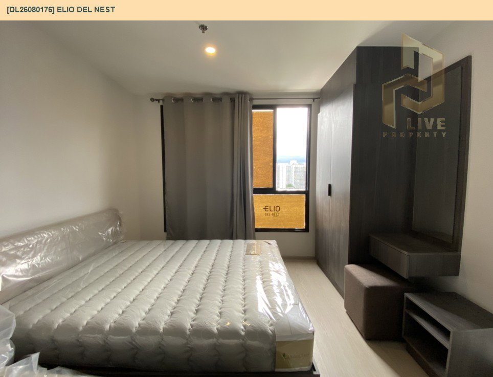 รูป DL26080176 ให้เช่าคอนโด เอลลิโอ เดล เนสท์ (Elio Del Nest) ใกล้ BTS อุดมสุข พร้อมเข้าอยู่ โทรด่วน 0653619502 LineID @952jdxxk - รูปที่ 7/10