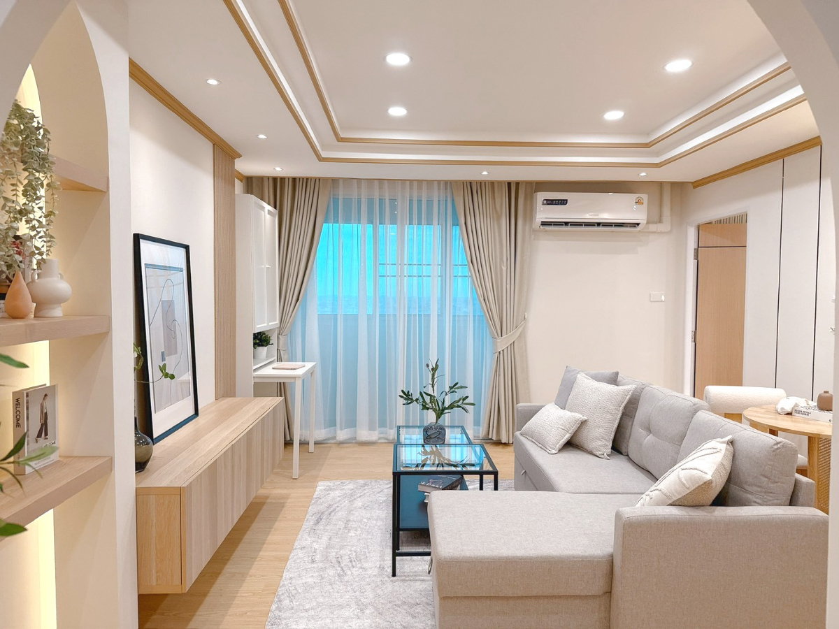 picture Condo for sale, Thapkaew Tower, corner unit, 62 sq.m., tenant included. - 4/17