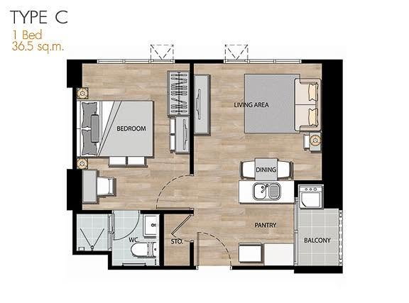 picture 🔥 For Sale | Aspire Rama 4 – Rare Corner Unit on a High Floor with Beautiful View - 9/9