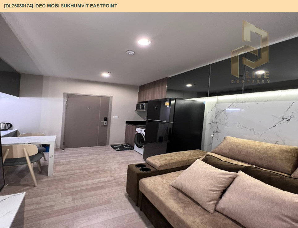 รูป DL26080174 ขายคอนโด ไอดีโอ โมบิ สุขุมวิท อีสต์พอยท์ (IDEO Mobi Sukhumvit Eastpoint) ใกล้ BTS บางนา พร้อมเข้าอยู่ โทรด่วน 0653619502 LineID @952jdxxk - รูปที่ 3/11