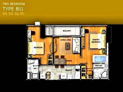 เช่าคอนโด BTS เซนต์หลุยส์ : ใกล้ BTS เซนต์หลุยส์ 200 ม. | คอนโด 2 ห้องนอน The Address Sathorn (ID 3165157)