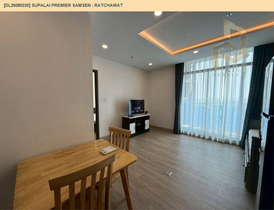รูป DL26080229 ให้เช่าคอนโด ศุภาลัย พรีเมียร์ สามเสน - ราชวัตร (Supalai Premier Samsen - Ratchawat) ใกล้ - พร้อมเข้าอยู่ โทรด่วน 0653619502 LineID @952jdxxk - รูปที่ 8/10