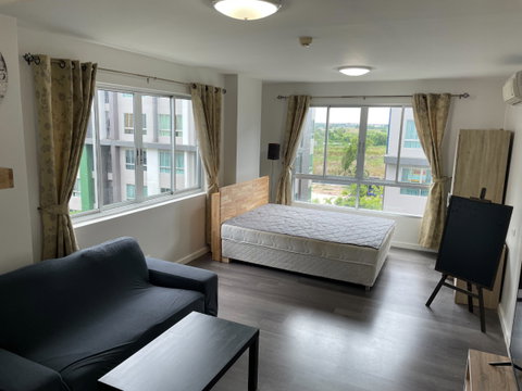 🔑 ให้เช่า dcondo Campus Resort Bangna — อาคาร A ชั้น 6 ห้องหัวมุม ทิศใต้