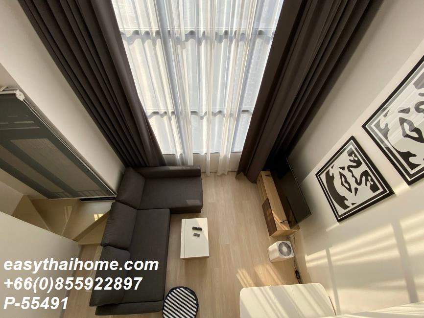 รูป P-55491 ให้เช่า ไนท์ บริดจ์ ไพร์ม สาทร  แบบ Duplex  | เฟอร์นิเจอร์ครบ | ใกล้ BTS ช่องนนทรี | พร้อมเข้าอยู่ 📞 Line ID: @easythaihome | 085-592-2897 - รูปที่ 4/12