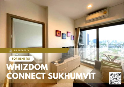 คอนโดให้เช่า : ให้เช่า 📍 Whizdom Connect Sukhumvit 📍 เฟอร์นิเจอร์ และ เครื่องใช้ไฟฟ้าครบ ใกล้ BTS ปุณณวิถี