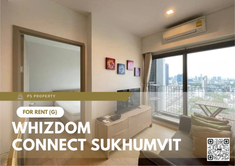 For rent 📍 Whizdom Connect Sukhumvit 📍 Fully furnished with appliances. Near BTS Punnawithi.