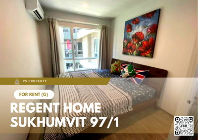 คอนโดให้เช่า : ให้เช่า 🔥 Regent Home Sukhumvit 97/1 🔥 เฟอร์นิเจอร์ และ เครื่องใช้ไฟฟ้าครบ ใกล้ BTS บางจาก