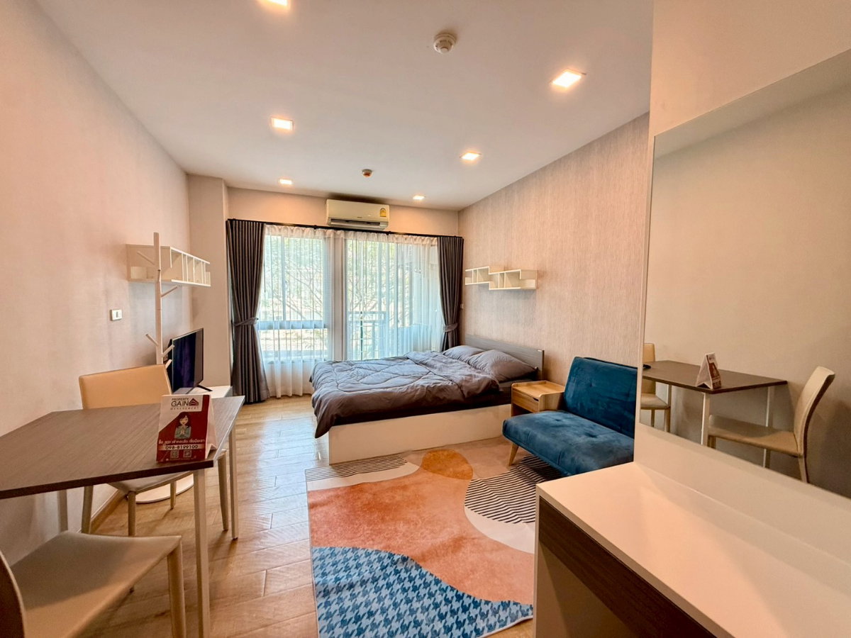 picture 7,500 THB Studio 🚩😍 Madrid Building, 3rd floor, fully furnished, with washing machine. Beautiful room, great value! 🥰💖 - 10/21