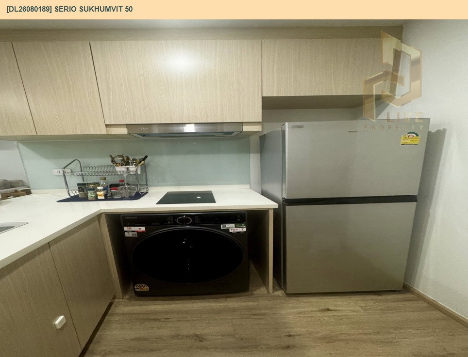 รูป DL26080189 ให้เช่าคอนโด เซอริโอ้ สุขุมวิท 50 (Serio Sukhumvit 50 ) ใกล้ BTS อ่อนนุช พร้อมเข้าอยู่ โทรด่วน 0653619502 LineID @952jdxxk - รูปที่ 3/6