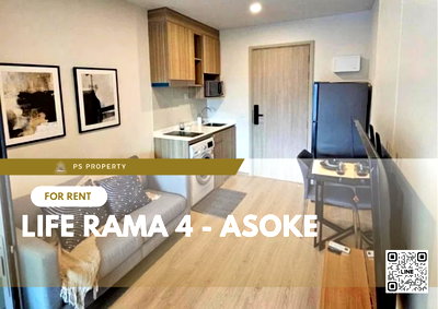 คอนโดให้เช่า : ให้เช่า ✨ Life Rama 4 - Asoke ✨ ใกล้ MRT ศูนย์ประชุมสิริกิติ์ เฟอร์นิเจอร์ และ เครื่องใช้ไฟฟ้าครบ 