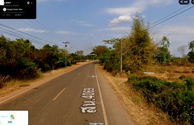 Land for rent Wanon Niwat Sakon Nakhon : Vacant land for rent, no buildings.
