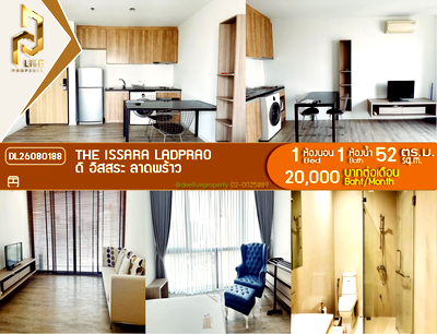 Condos for rent : DL26080188 Condo for rent, The Issara Ladprao near MRT Lat Phrao, ready to move in, call urgently 0614453194 LineID @952jdxxk