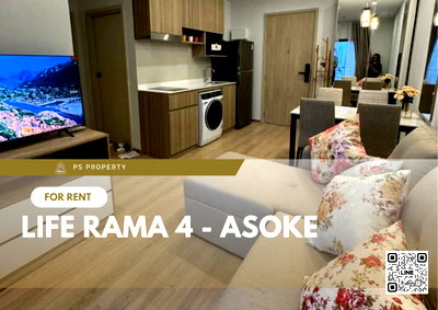 คอนโดให้เช่า : ให้เช่า ✨ Life Rama 4 - Asoke ✨ ใกล้ MRT ศูนย์ประชุมสิริกิติ์ เฟอร์นิเจอร์ และ เครื่องใช้ไฟฟ้าครบ 
