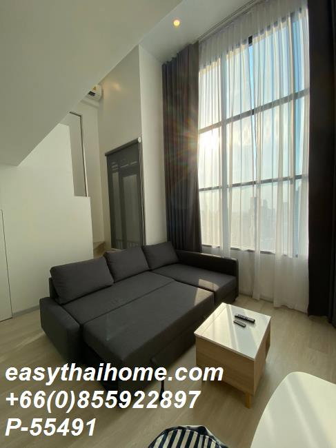 รูป P-55491 ให้เช่า ไนท์ บริดจ์ ไพร์ม สาทร  แบบ Duplex  | เฟอร์นิเจอร์ครบ | ใกล้ BTS ช่องนนทรี | พร้อมเข้าอยู่ 📞 Line ID: @easythaihome | 085-592-2897 - รูปที่ 5/12