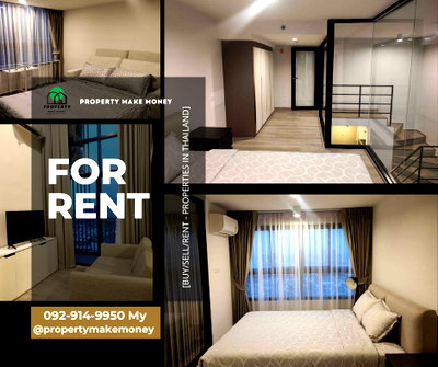 Condos for rent : Ideo Charan 70 - Riverview ✨ Beautiful room, Duplex style, high ceiling,