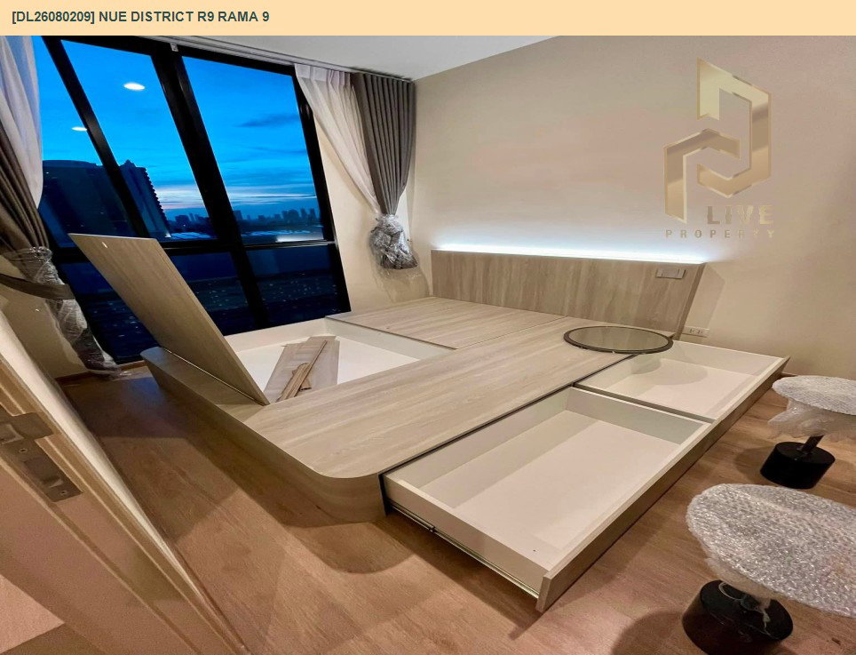 รูป DL26080209 ให้เช่าคอนโด นิว ดิสทริค อาร์ไนน์ พระราม 9 (Nue District R9 Rama 9) ใกล้ - พร้อมเข้าอยู่ โทรด่วน 0653619502 LineID @952jdxxk - รูปที่ 9/10
