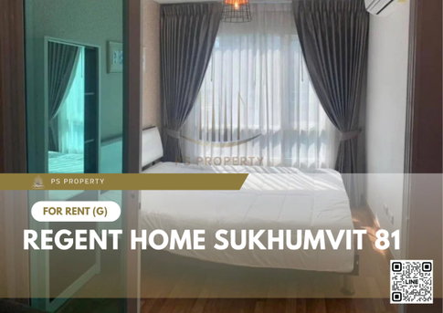 For rent 📍 Regent Home Sukhumvit 81 📍 near BTS On Nut, complete with furniture and electrical appliances.