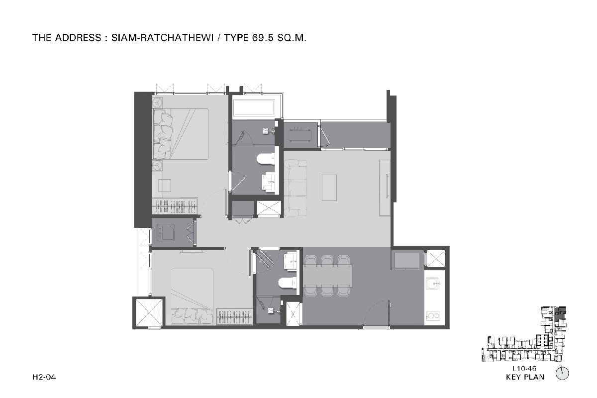 รูป +++เช่าด่วน+++ The Address Siam-Ratchathewi** 2 ห้องนอน ขนาด 71ตรม. แต่งครบพร้อมเข้าอยู่!!! - รูปที่ 8/25