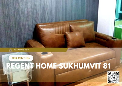 Condos for rent : For rent 🔥 Regent Home Sukhumvit 81 🔥 complete furniture and electrical appliances, near BTS On Nut