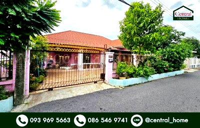 บ้านเดี่ยว รร.ธัญรัตน์ : บ้านเดี่ยว หมู่บ้าน พรจิรา ลำลูกกา คลอง 7 เนื้อที่ 64 ตร.ว. ถูกสุดในโครงการ