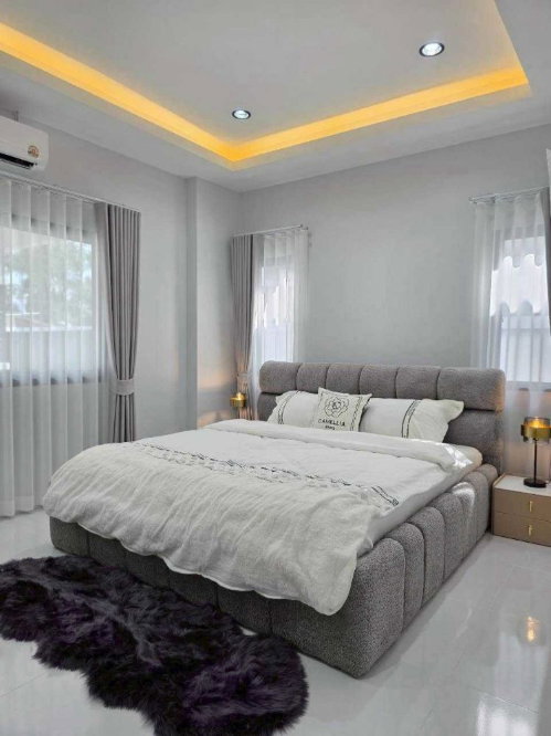 รูป ขายบ้านเดี่ยวชั้นเดียว สร้างใหม่ สไตล์โมเดิร์น พร้อมสระว่ายน้ำส่วนตัว 3 ห้องนอน เฟอร์นิเจอร์ครบ พร้อมเข้าอยู่ ทำเลห้วยใหญ่ พัทยา - รูปที่ 5/13