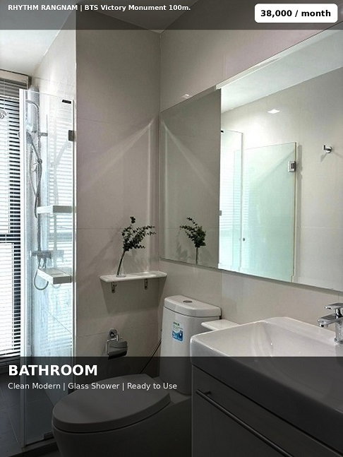 รูป หายาก! Rhythm รางน้ำ 57 ตร.ม. 2นอน2น้ำ ชั้น 6 วิวต้นไม้โล่ง | เจ้าของอยู่เอง Built-in ทั้งห้อง** - รูปที่ 6/14