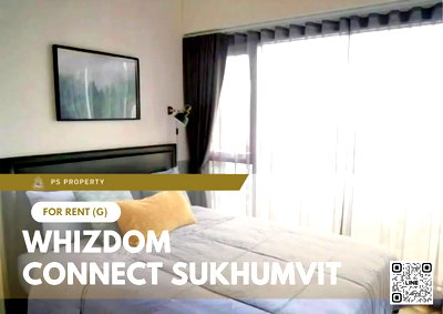 Condos for rent : For rent ✨ Whizdom Connect Sukhumvit ✨ beautifully decorated, fully furnished. Electrical appliances near BTS Punnawithi