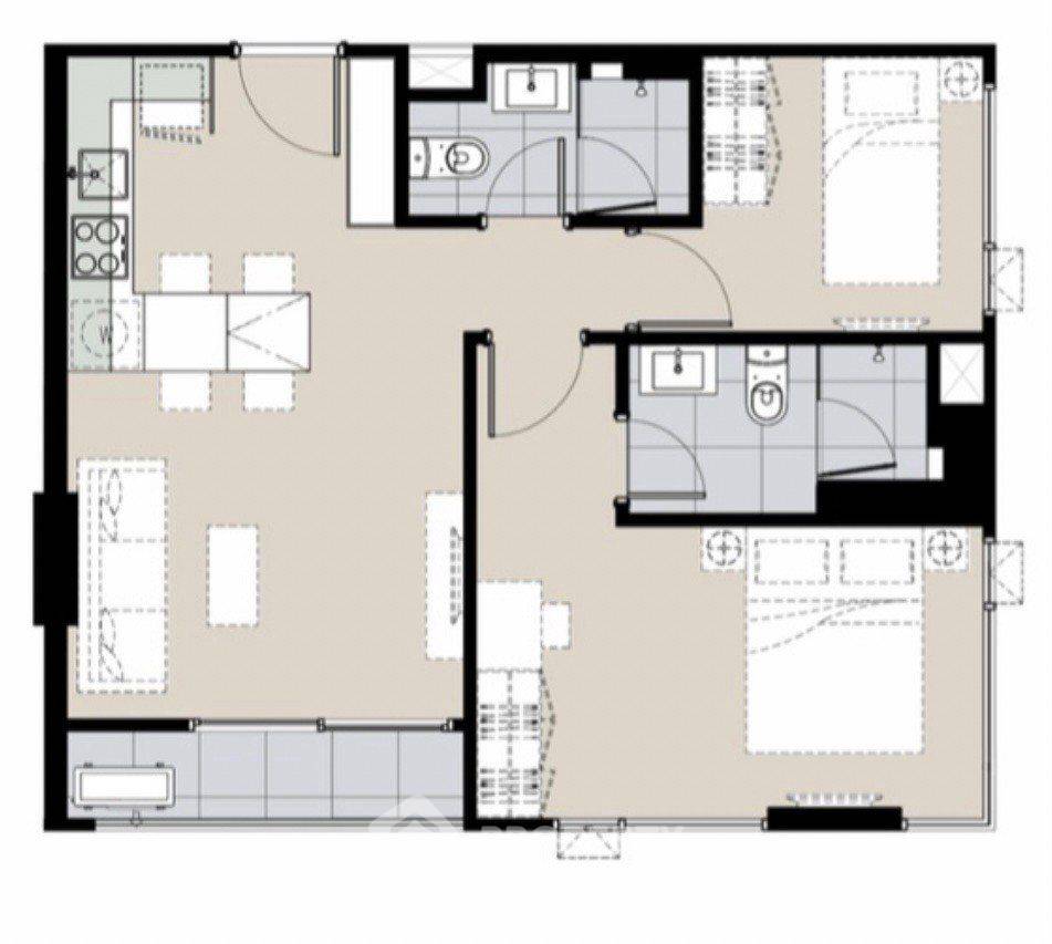 picture Pet-Friendly 2-BR At Maru Ladprao 15 Near MRT Ratchadaphisek (ID 984987) - 5/10