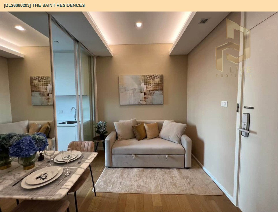 รูป DL26080203 ขายคอนโด เดอะ เซนต์ เรสซิเดนซ์ (The Saint Residences) ใกล้ MRT พหลโยธิน พร้อมเข้าอยู่ โทรด่วน 0653619502 LineID @952jdxxk - รูปที่ 3/10