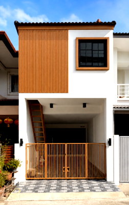 Townhouses for sale Muang Phuket Phuket : Phanason Bor Rae, Wichit A newly renovated 2-storey Modern Minimal townhome with an open, airy feel and no house directly opposite for added privacy.
