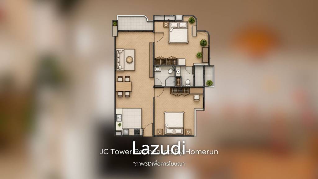 รูป 87 sqm high floor 2 bedroom condo at J.C. Tower Khlong Tan Nuea Bangkok - รูปที่ 26/59