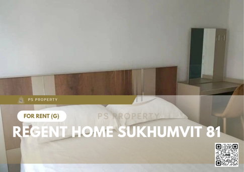For rent 📍 Regent Home Sukhumvit 81 📍 near BTS On Nut, complete with furniture and electrical appliances.