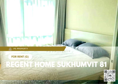 คอนโดให้เช่า : ให้เช่า 🔥 Regent Home Sukhumvit 81 🔥 เฟอร์นิเจอร์ และ เครื่องใช้ไฟฟ้าครบ ใกล้ BTS อ่อนนุช