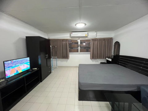 Condo Popular Muang Thong T2, 4th floor, for rent 3,500 baht (interior view + fully furnished)