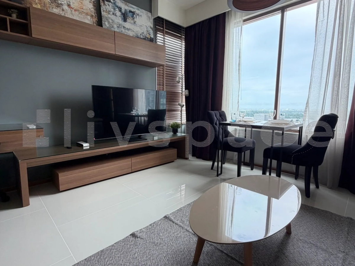 รูป ▚ L05C02ツ ให้เช่า: The Emporio Place 1 ห้องนอน 48ตร.ม. ชั้นสูง ลดราคาพิเศษ รีโนเวทใหม่ทั้งห้อง เปลี่ยนที่นอนใหม่✨ - รูปที่ 1/9