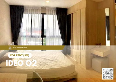 Condos for rent : For rent 🔥 IDEO O2 🔥 complete furniture and electrical appliances, near BTS Bangna