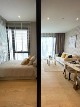 Ashton Asoke Rama9, fully furnished room, electrical appliances Free common fees for 3 years
