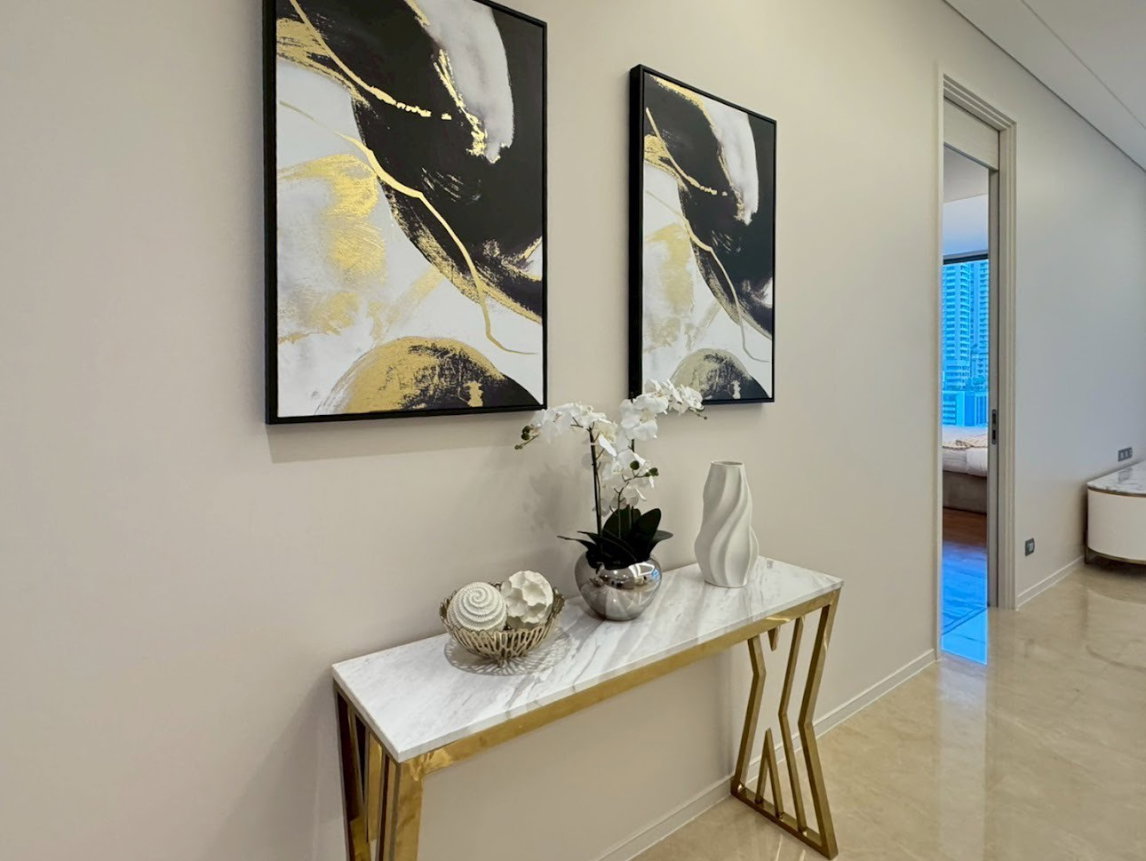 รูป The Residences at Sindhorn Kempinski ห้องฟีลดูอบอุ่น ลงตัวทั้งฟังก์ชันและการดีไซน์ โดดเด่นด้วยวิวสวนลุมพินีสีเขียวขจีที่มองเห็นได้จากในห้อง - รูปที่ 12/14