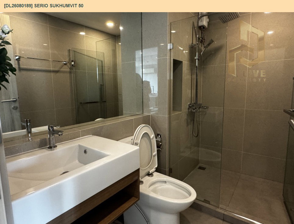 รูป DL26080189 ให้เช่าคอนโด เซอริโอ้ สุขุมวิท 50 (Serio Sukhumvit 50 ) ใกล้ BTS อ่อนนุช พร้อมเข้าอยู่ โทรด่วน 0653619502 LineID @952jdxxk - รูปที่ 6/6
